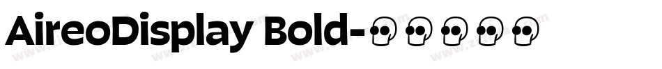 AireoDisplay Bold字体转换